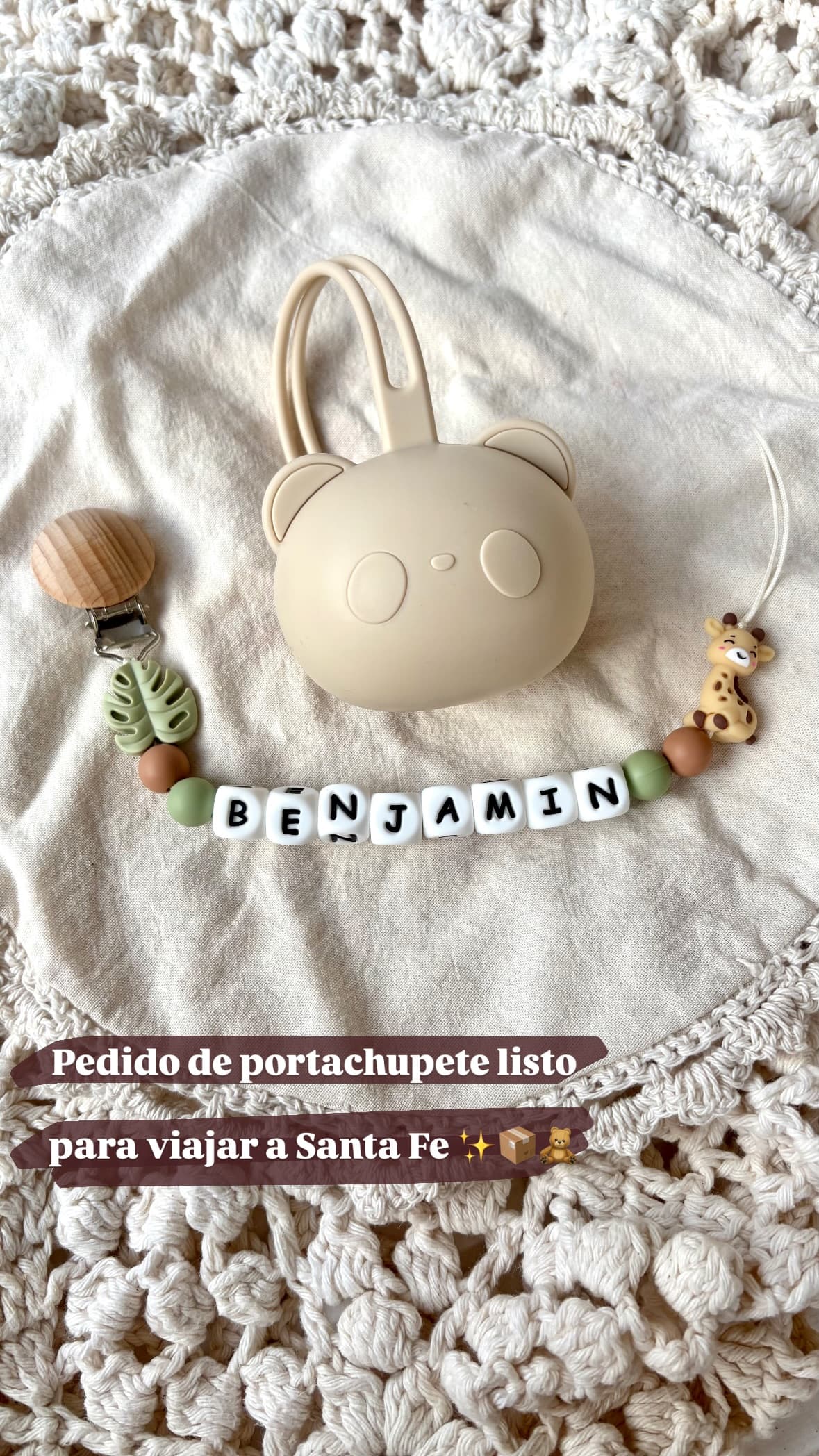 Portachupete personalizado de Benjamín